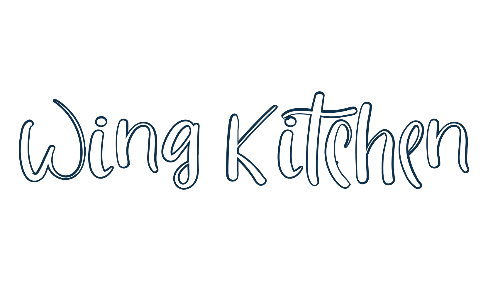 Wing Kitchen, fancy decorative font preview