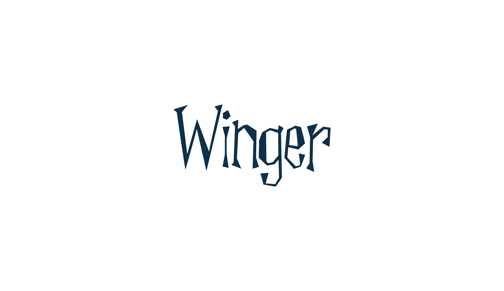 Winger, fancy cartoon decorative font preview