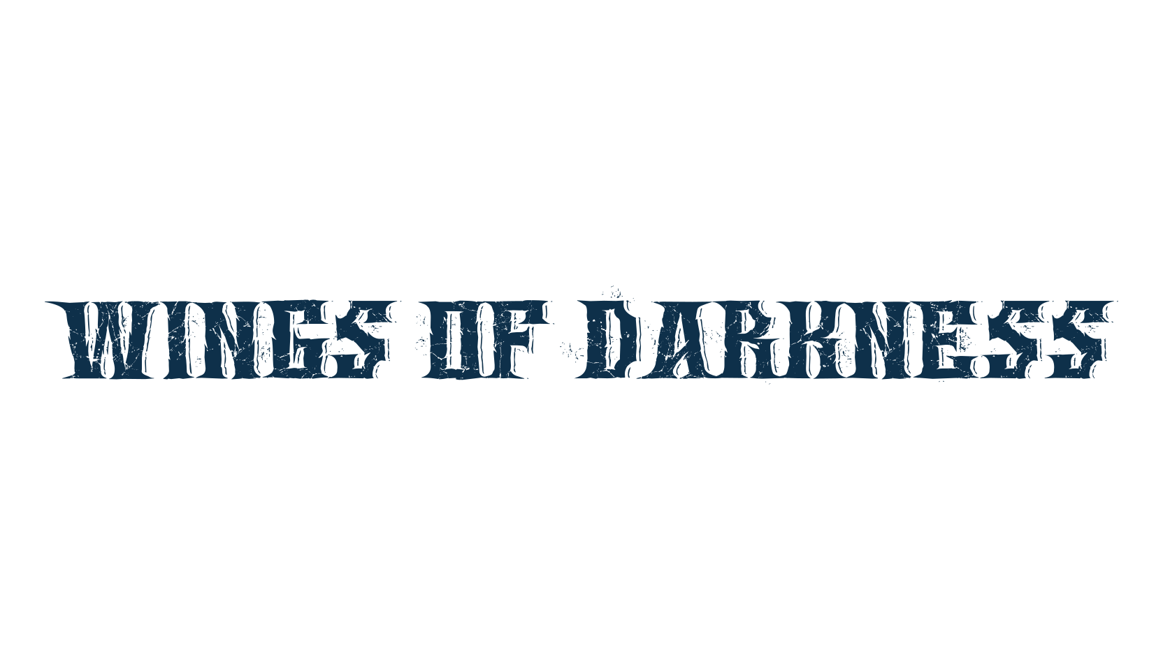 Wings of Darkness, gothic modern font preview