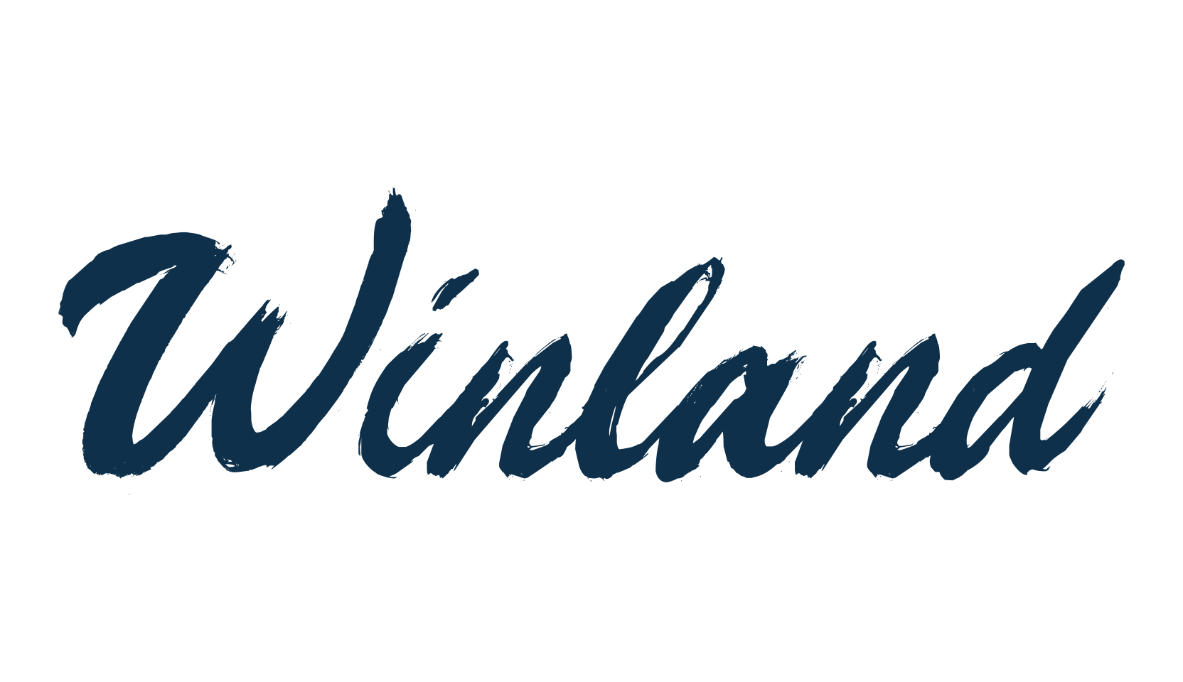 Winland, script brush fancy decorative calligraphy font preview