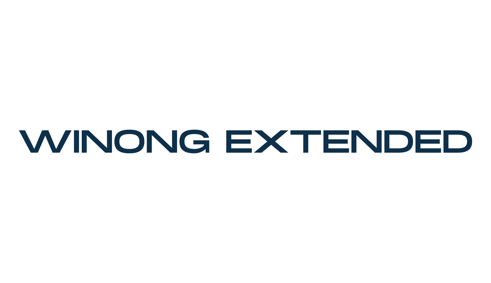 Winong Extended, basic sans serif font preview