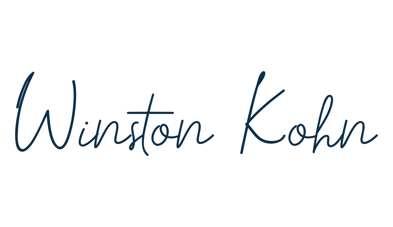 Winston Kohn, script handwritten fancy decorative calligraphy font preview