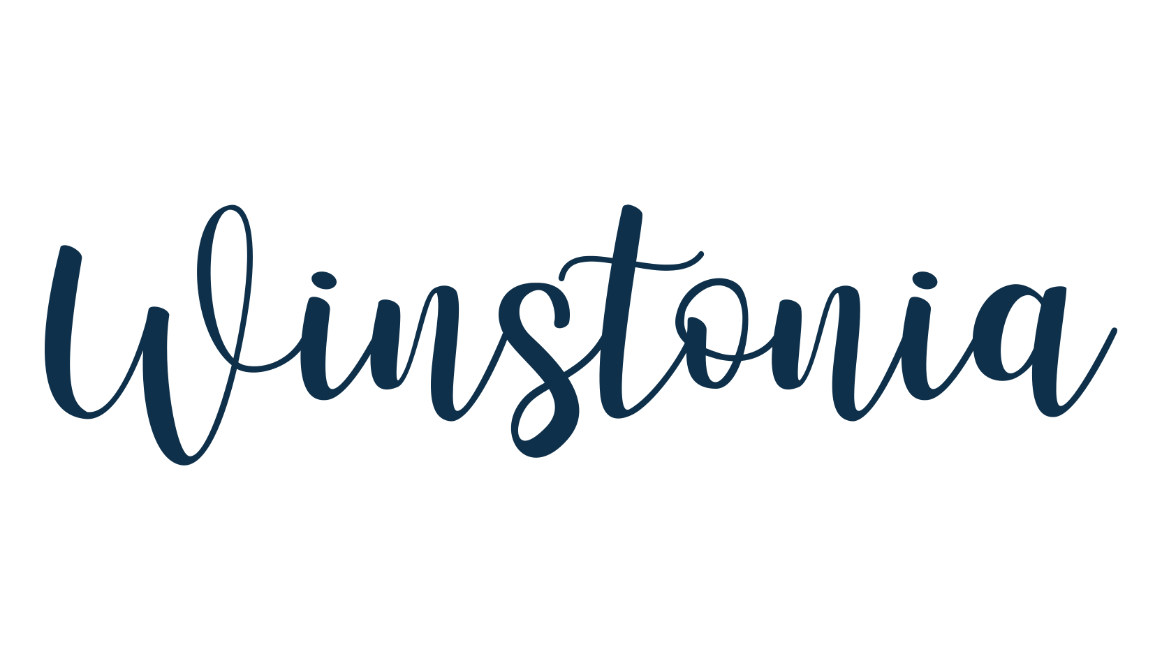 Winstonia, script calligraphy fancy decorative font preview