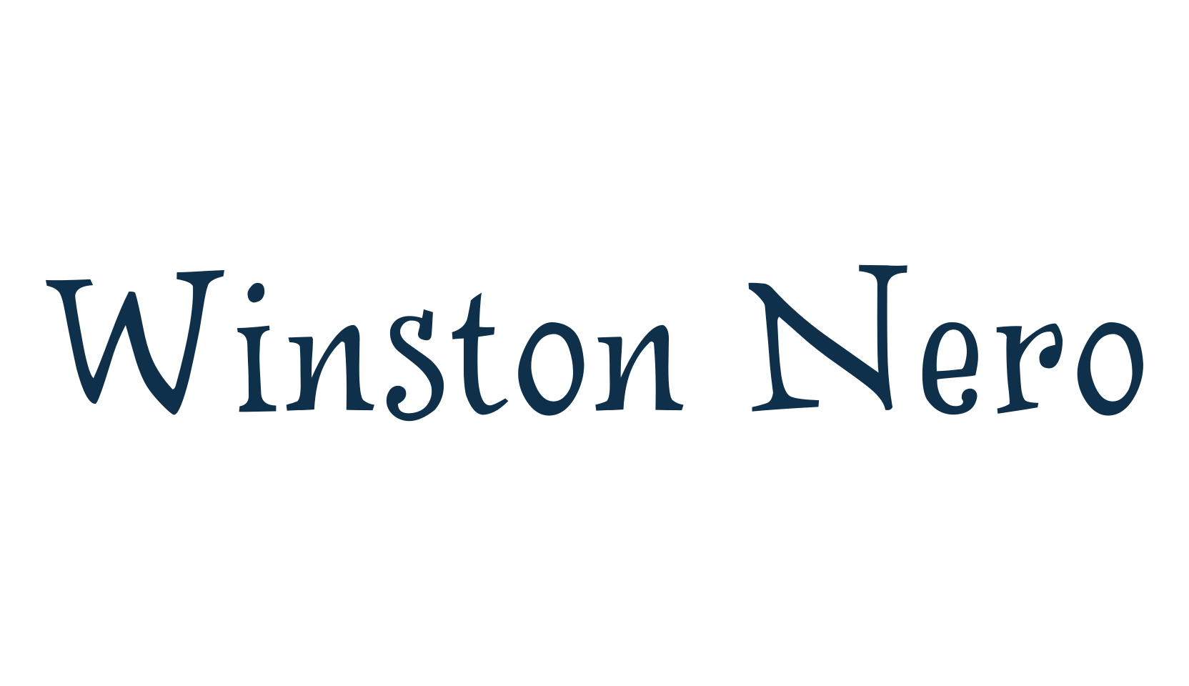Winston Nero, various font preview