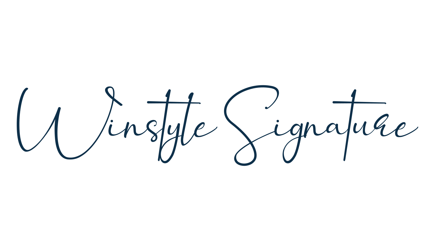 Winstyle Signature, script handwritten fancy decorative calligraphy font preview