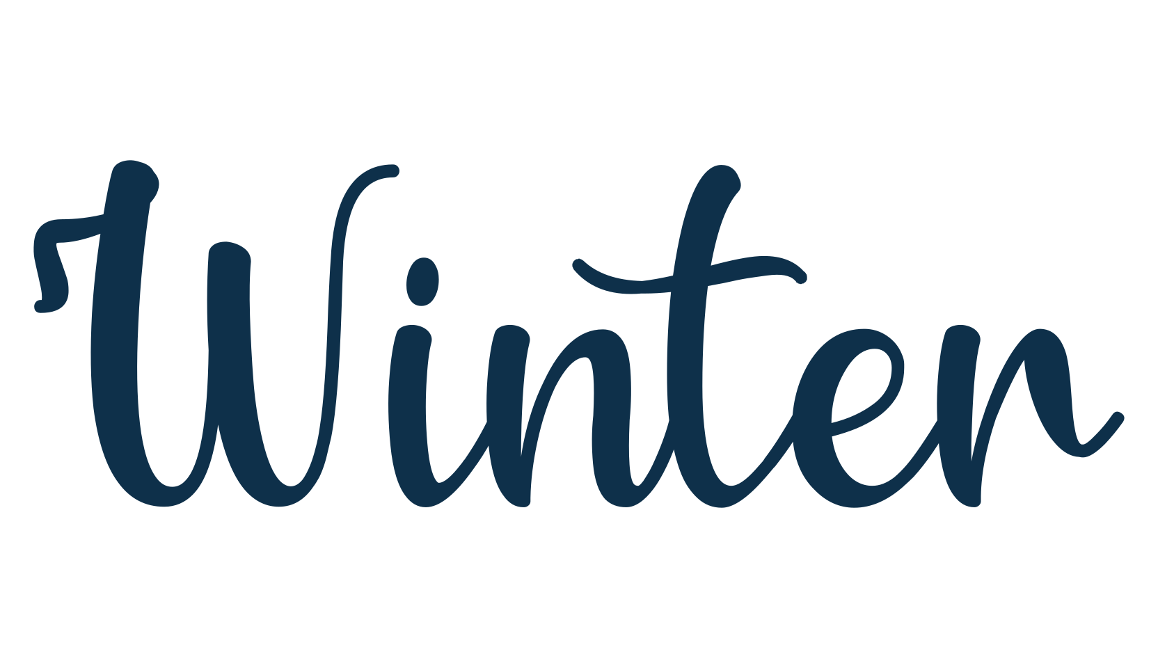 Winter (winter-3), script calligraphy fancy decorative font preview