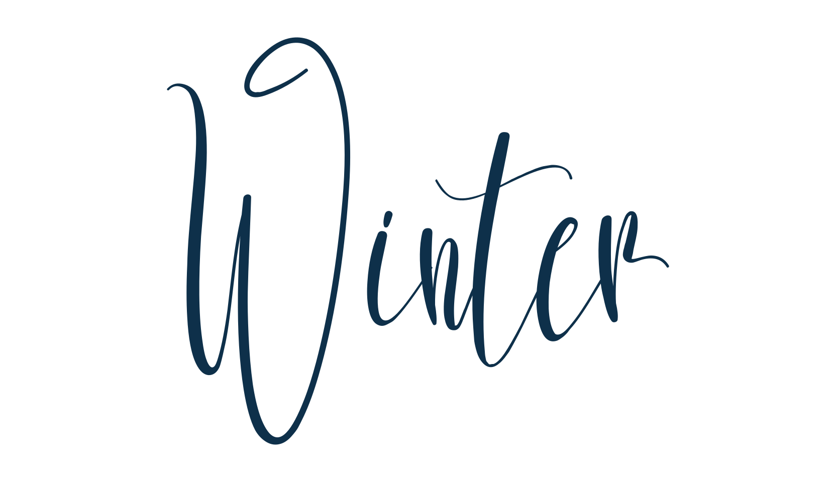 Winter (winter-6), handwriting font preview