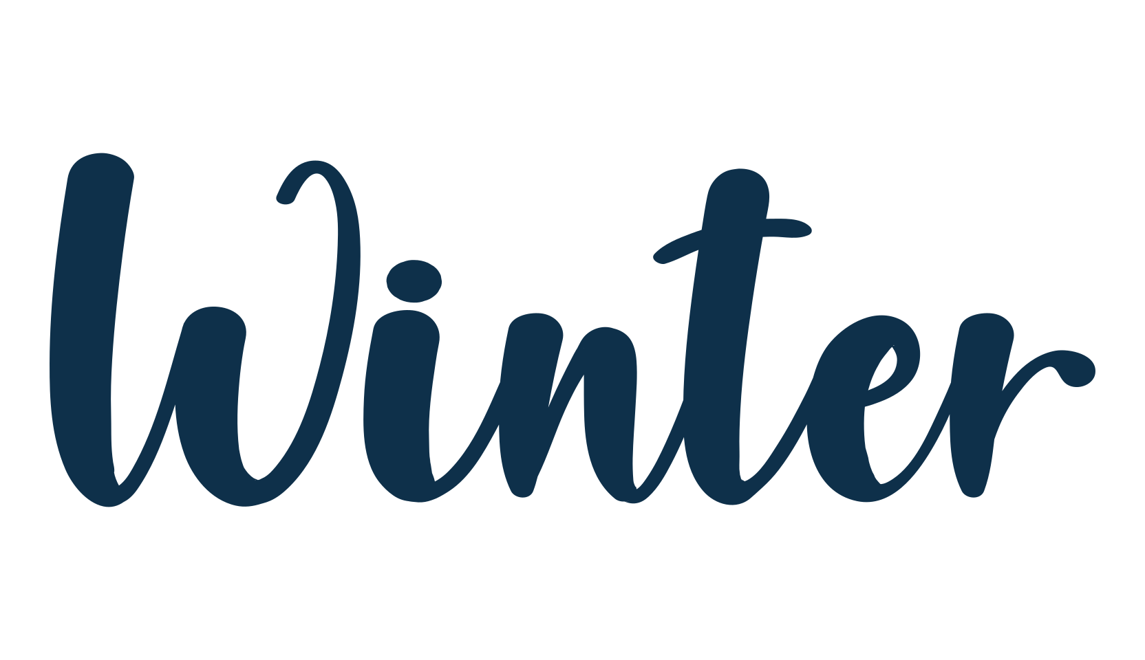 Winter (winter-7), various font preview