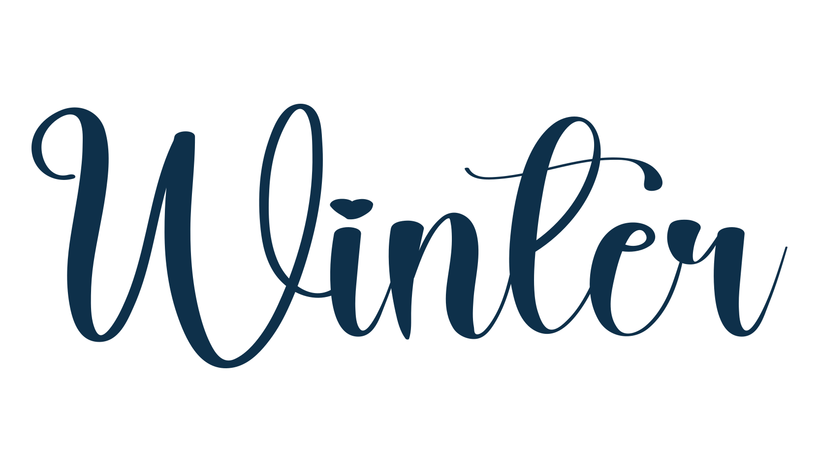 Winter (winter-9), various font preview