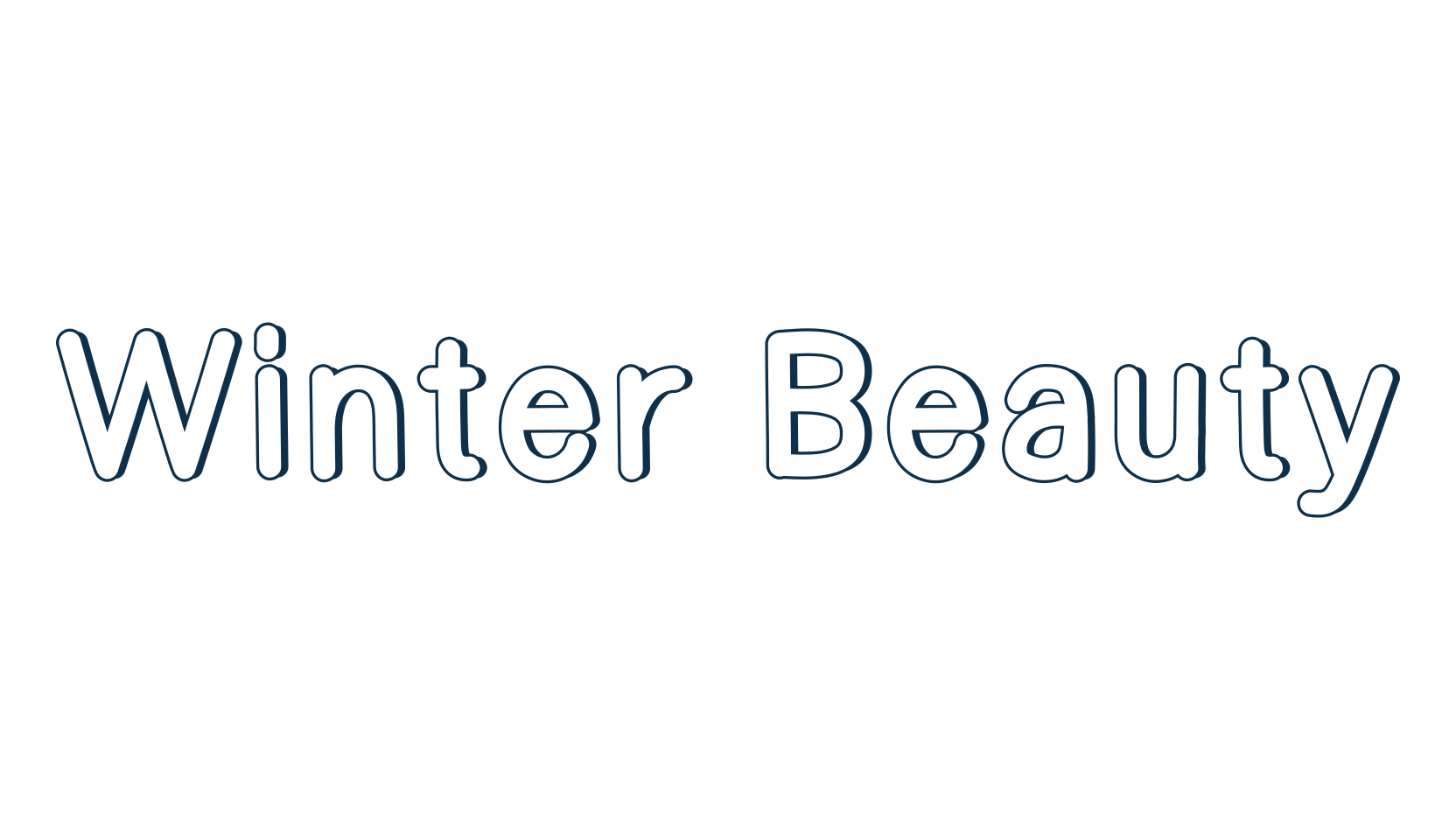 Winter Beauty, fancy various decorative font preview