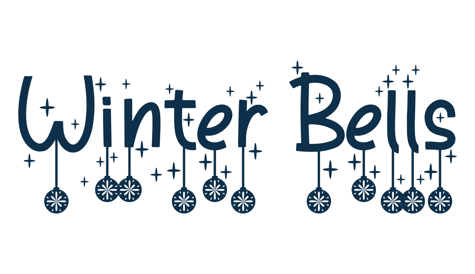Winter Bells, display market font preview