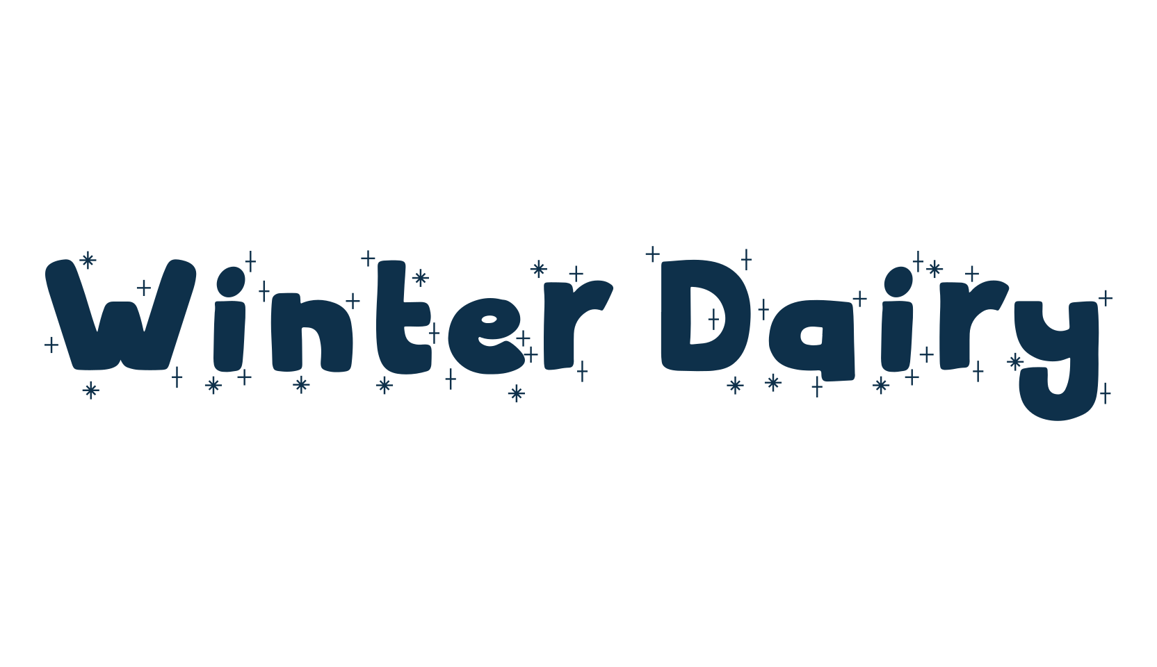 Winter Dairy, fancy decorative font preview
