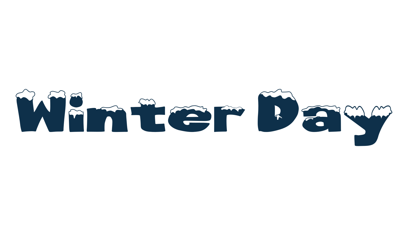 Winter Day, fire, ice font preview