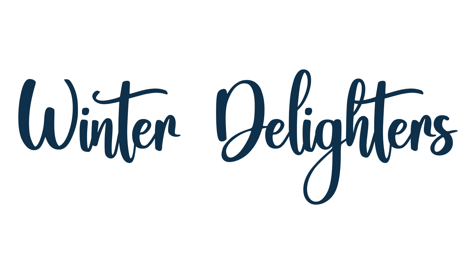 Winter Delighters, display market font preview