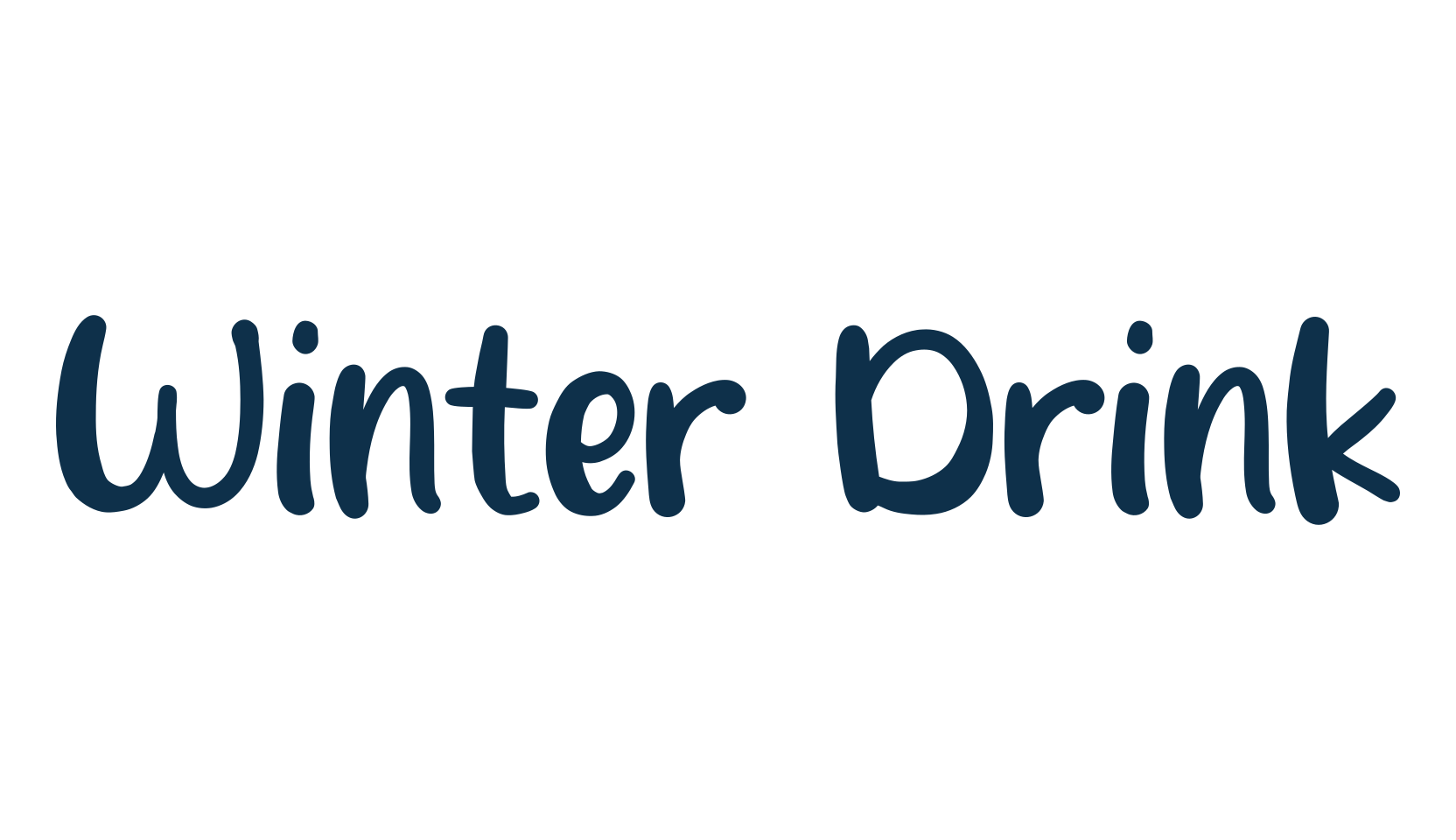 Winter Drink, fancy cartoon decorative font preview
