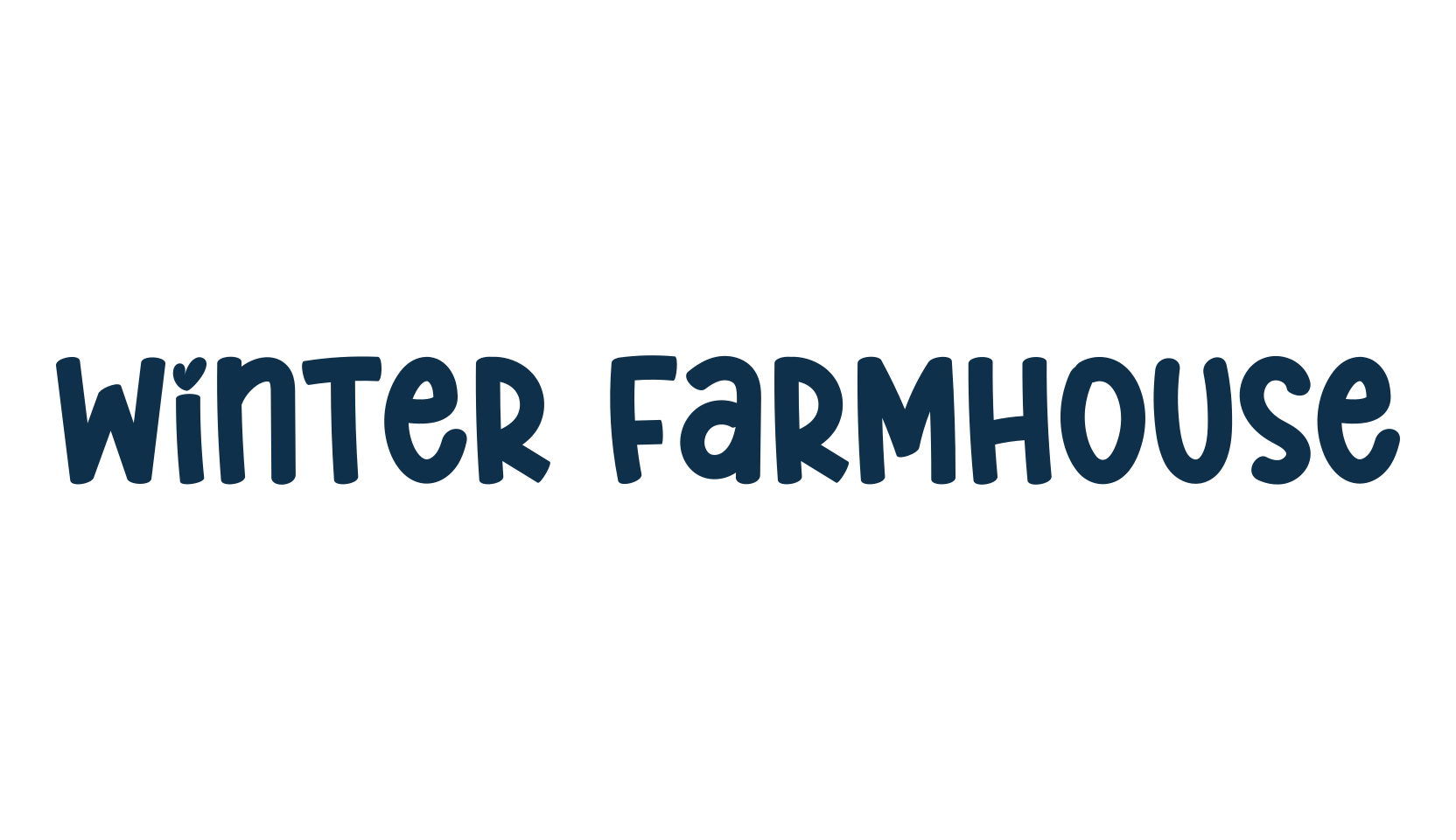 Winter Farmhouse (winter-farmhouse-4), cartoon font preview