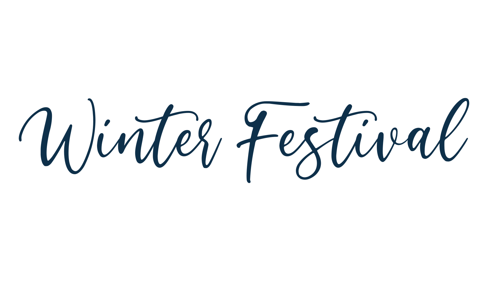 Winter Festival, script calligraphy fancy decorative font preview