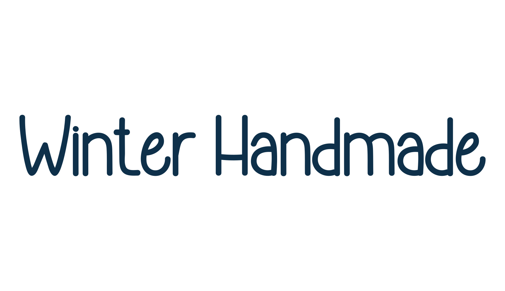 Winter Handmade, various font preview