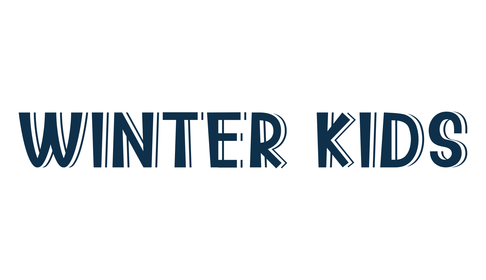 Winter Kids, fancy various decorative font preview
