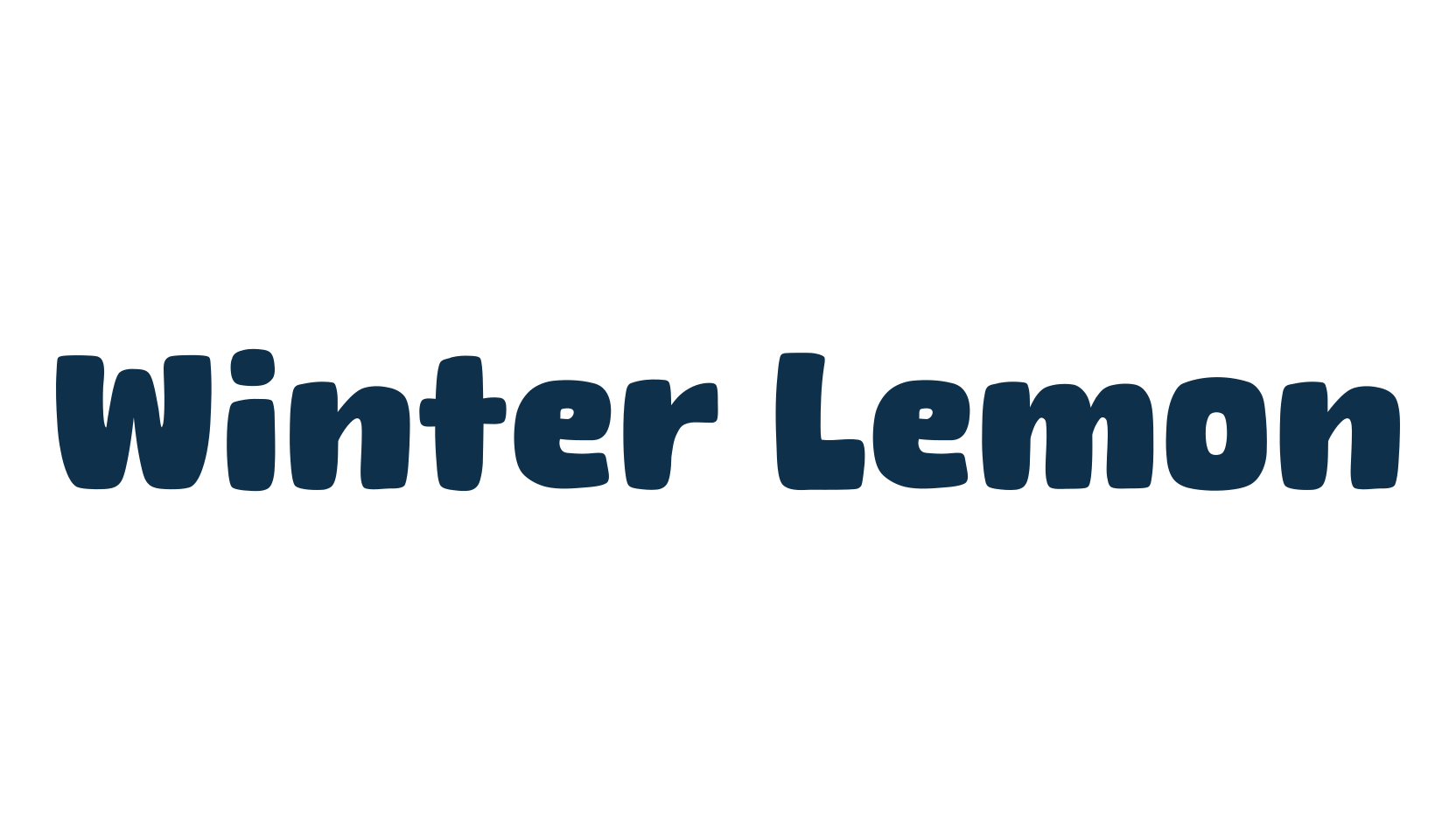 Winter Lemon, fancy cartoon decorative font preview