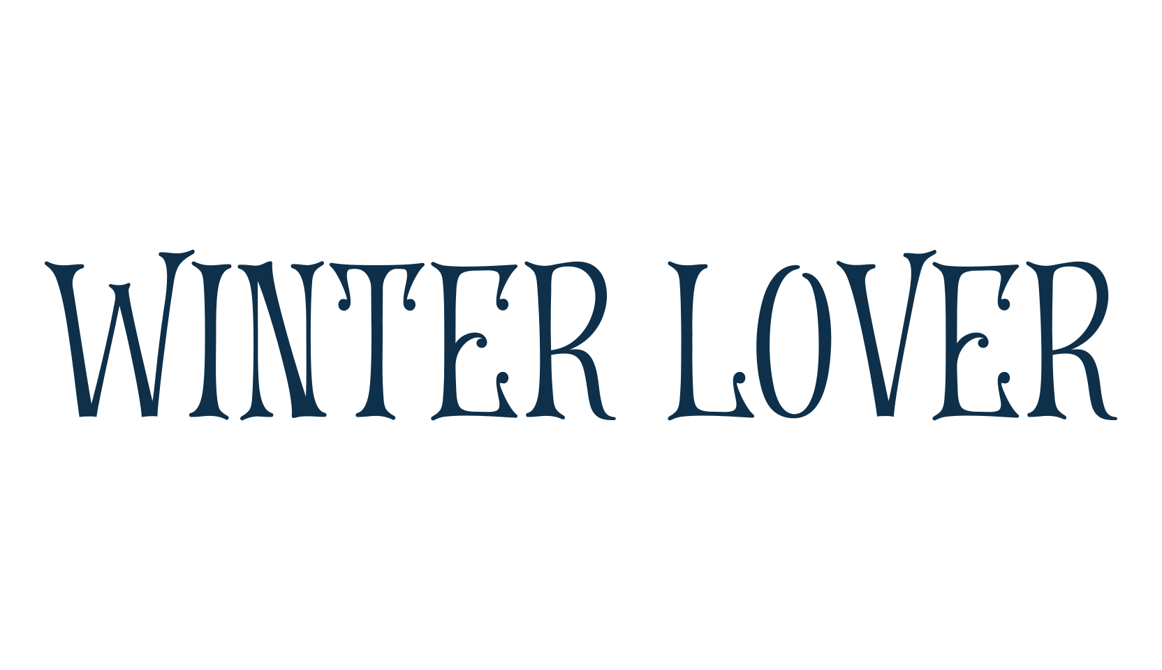 Winter Lover (winter-lover-2), fancy decorative font preview
