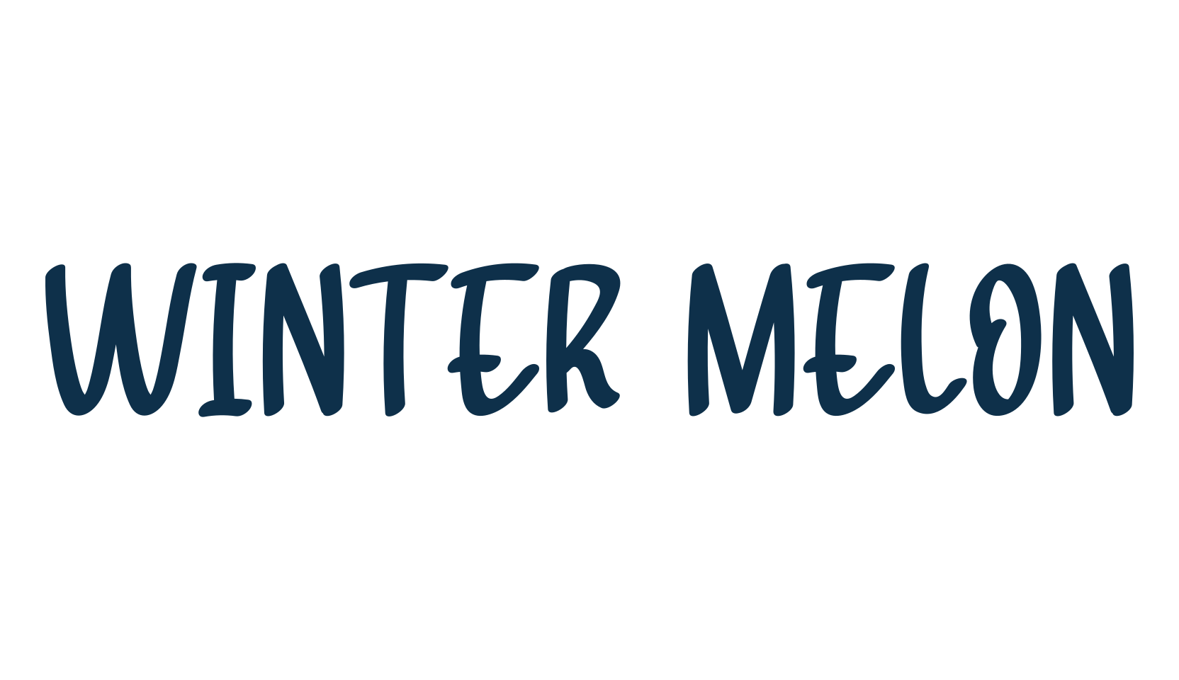 Winter Melon, script handwritten fancy decorative calligraphy font preview