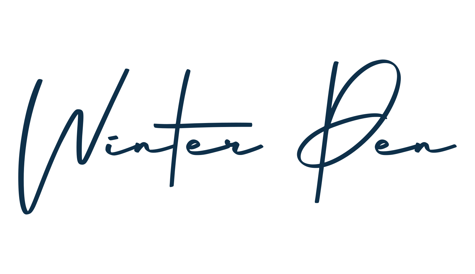 Winter Pen, handwriting font preview