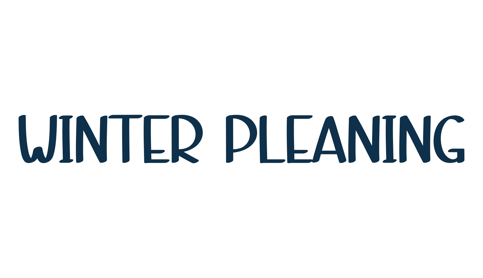 Winter Pleaning, fancy various decorative script calligraphy font preview