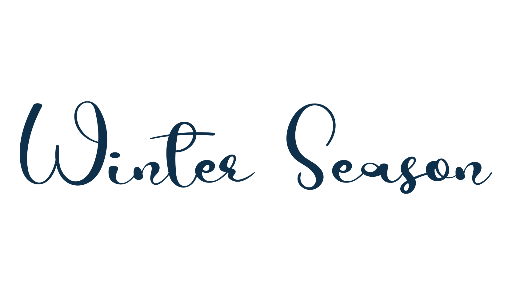 Winter Season, fancy decorative font preview