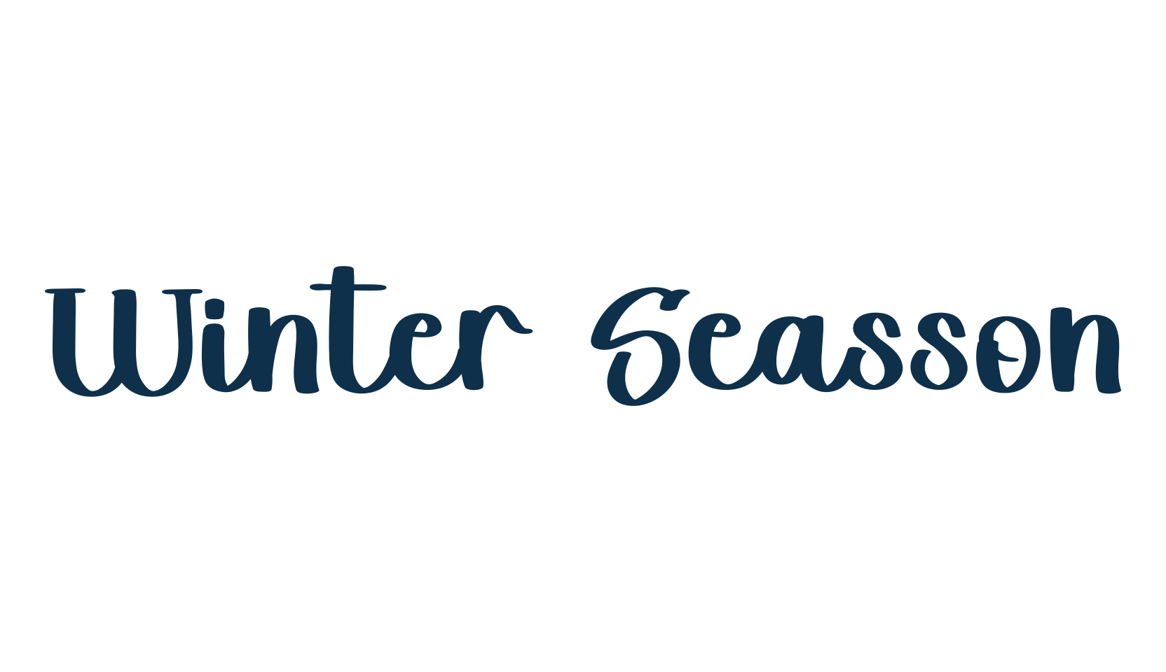 Winter Seasson, fancy decorative font preview