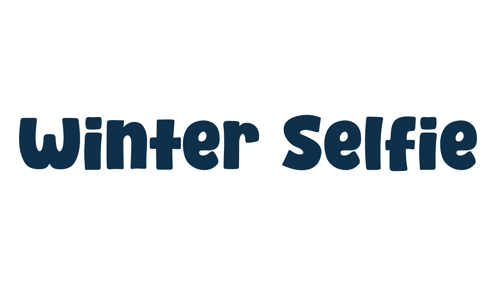 Winter Selfie, cartoon font preview