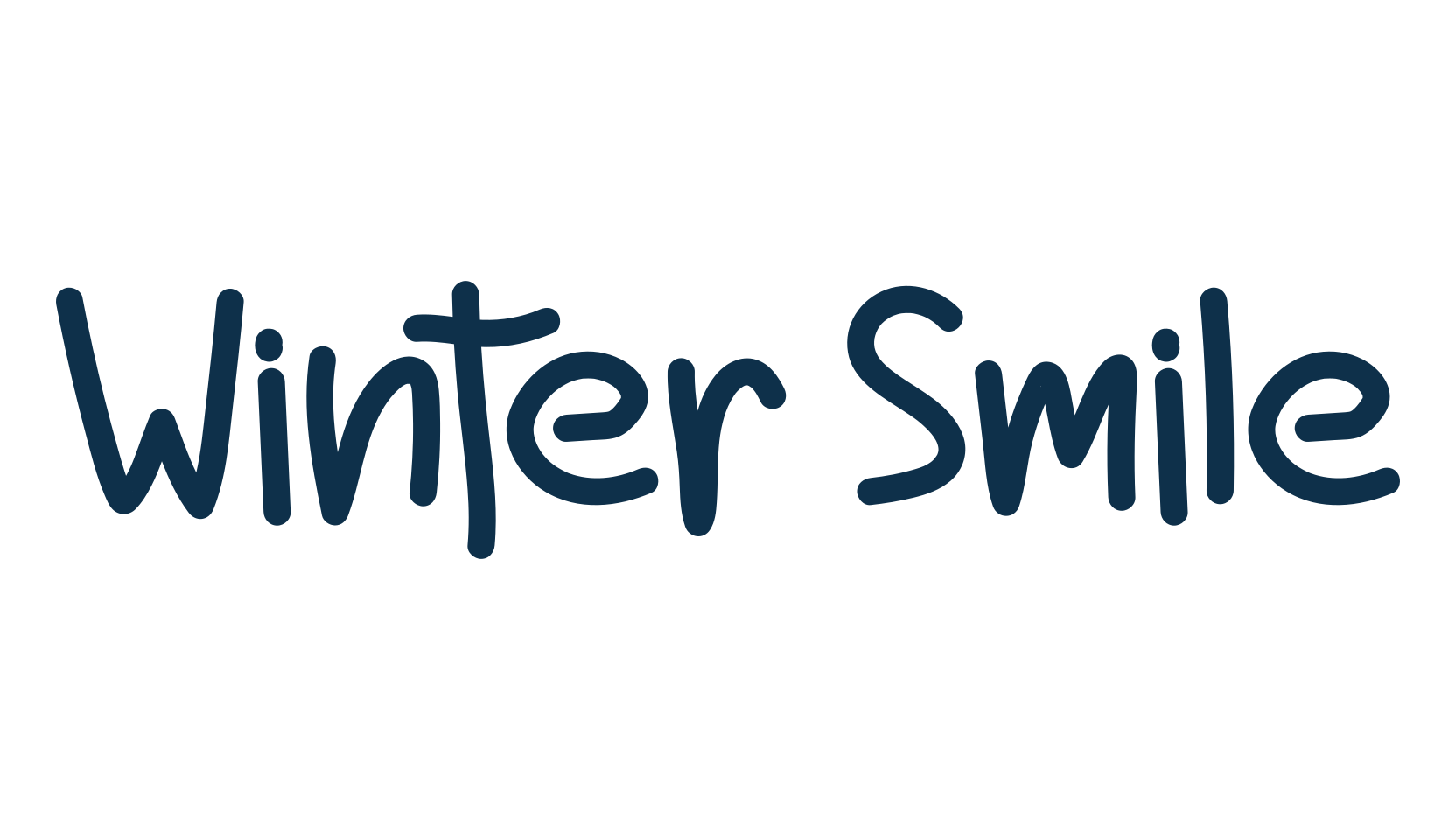 Winter Smile, handwriting font preview