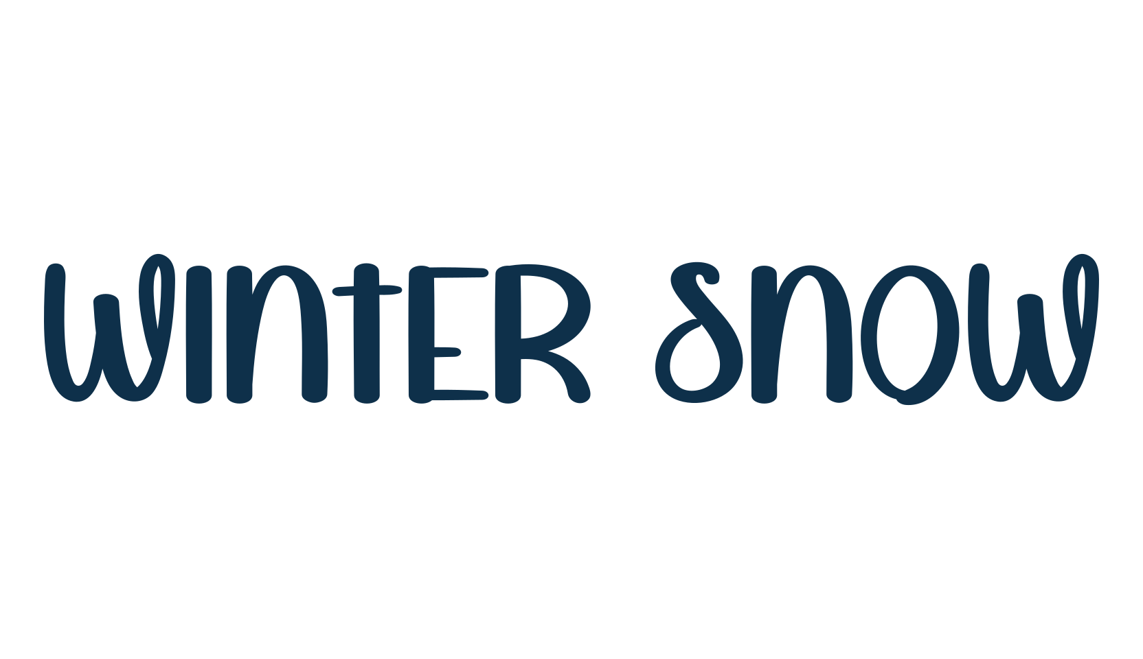 Winter Snow (winter-snow-4), various font preview