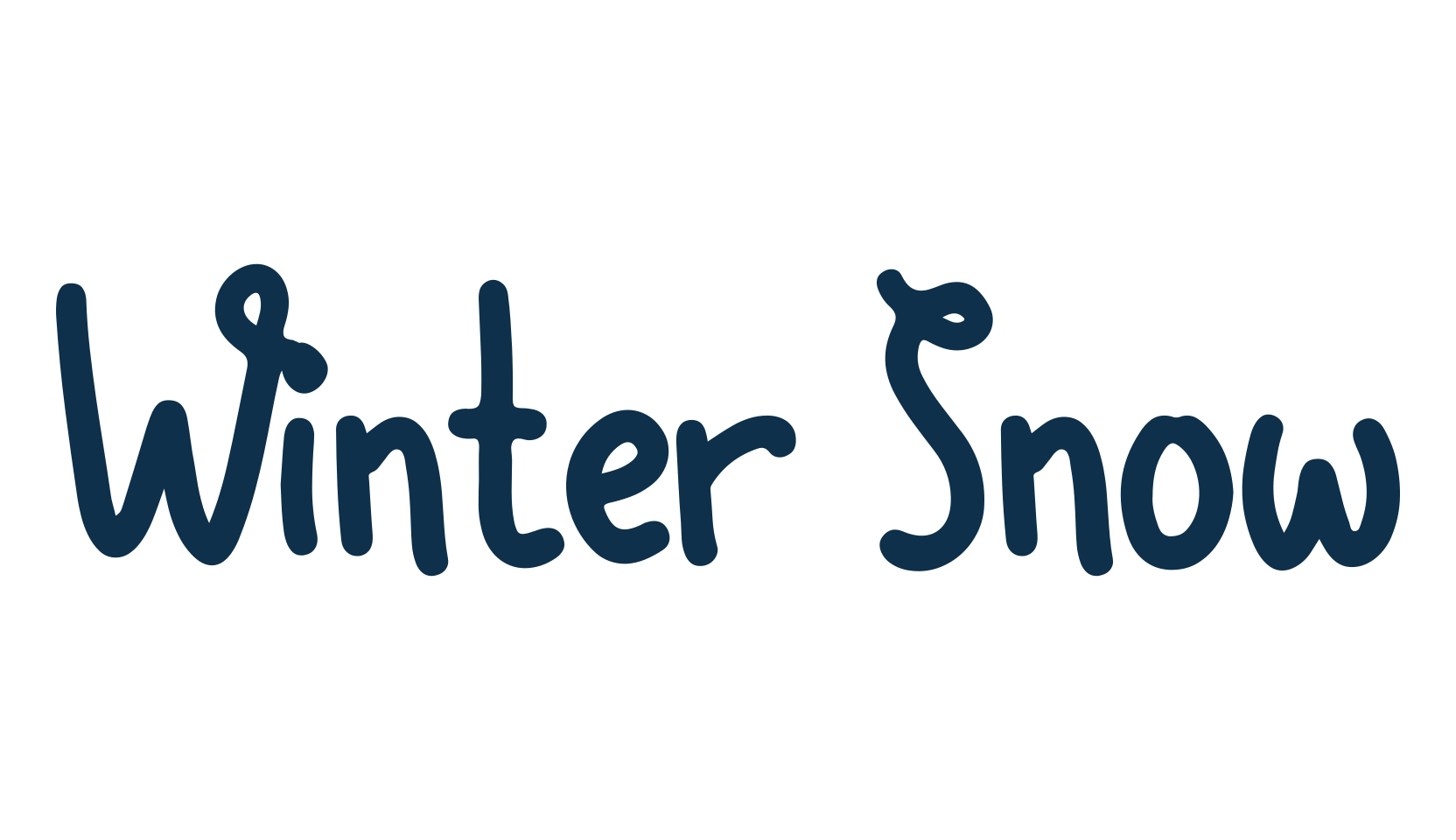 Winter Snow, handwriting font preview