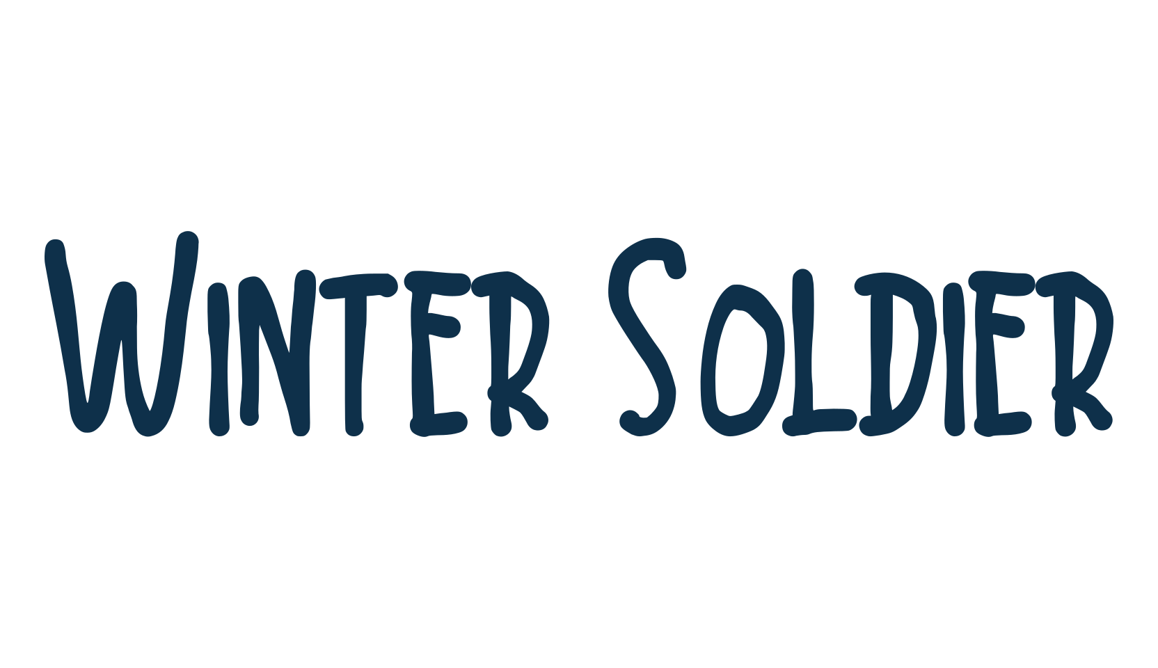 Winter Soldier, various font preview