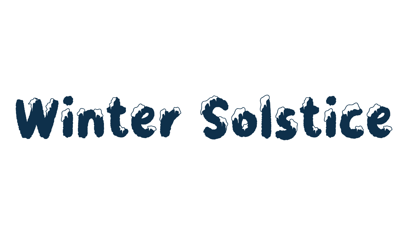 Winter Solstice, fancy fire, ice decorative font preview