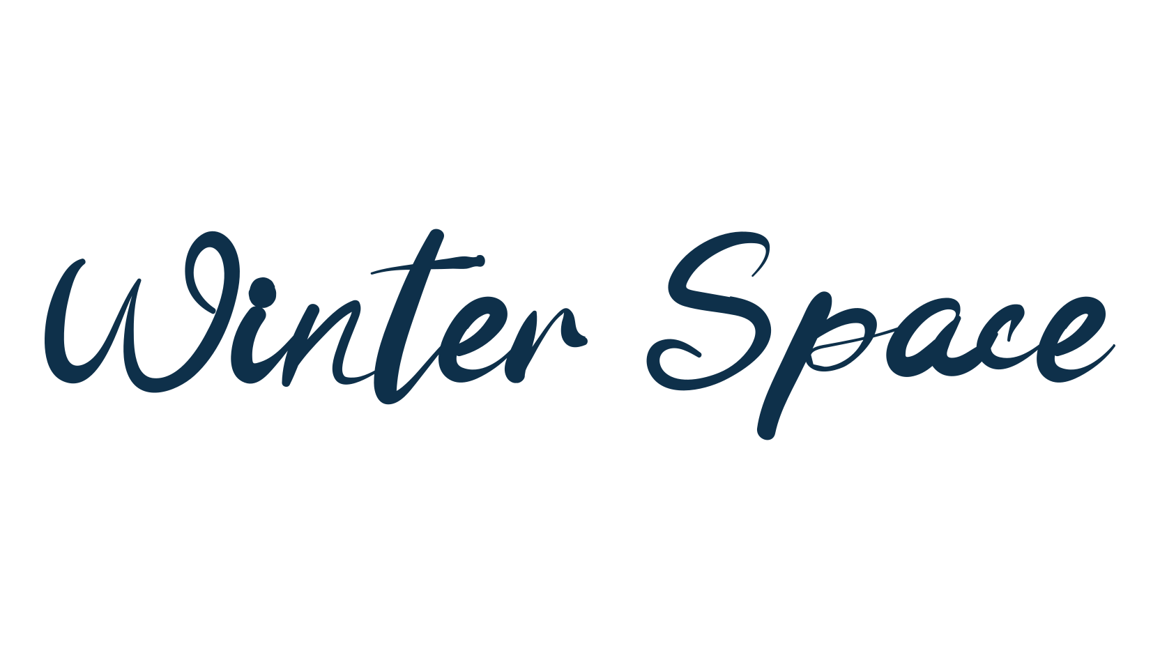 Winter Space, various font preview