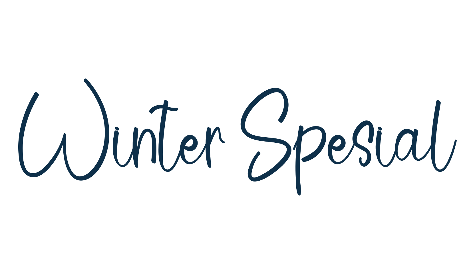 Winter Spesial, handwriting font preview