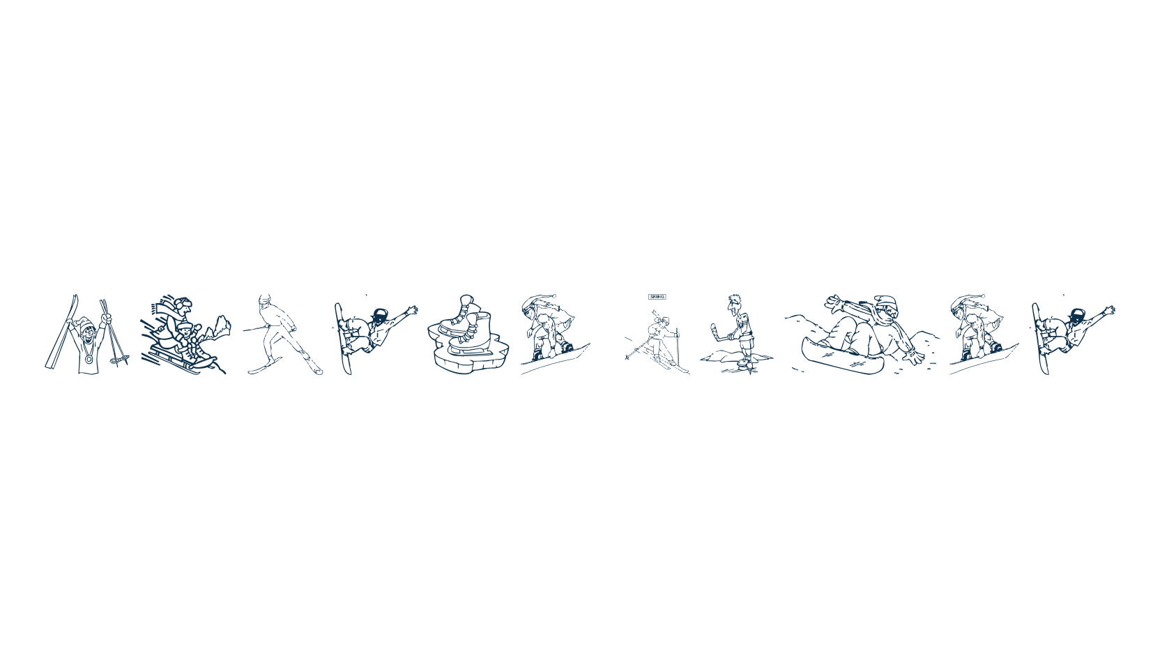 Winter Sport, display market font preview