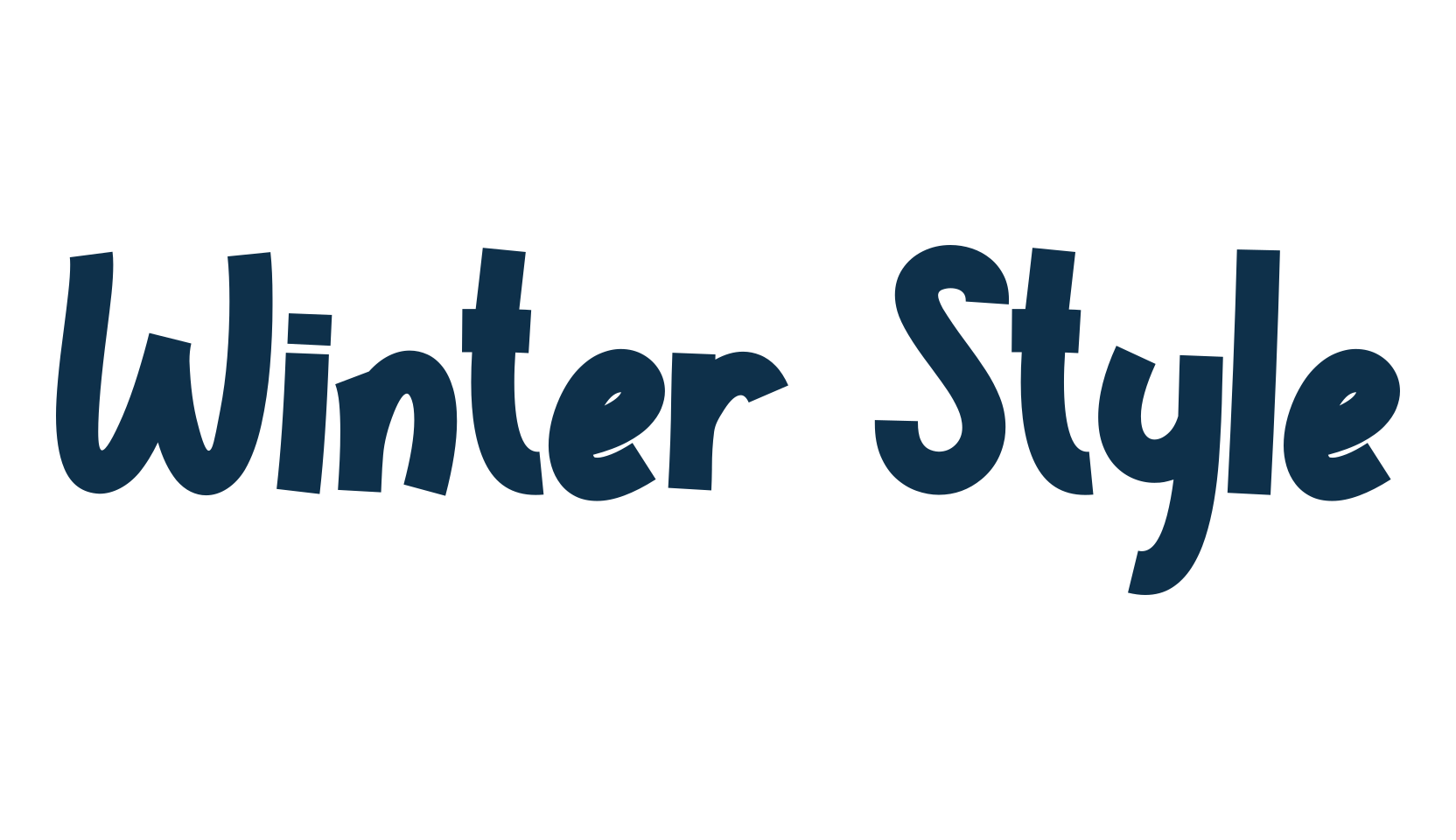 Winter Style, fancy decorative font preview