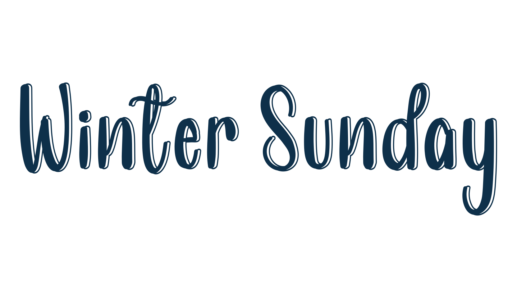 Winter Sunday (winter-sunday-2), handwriting font preview