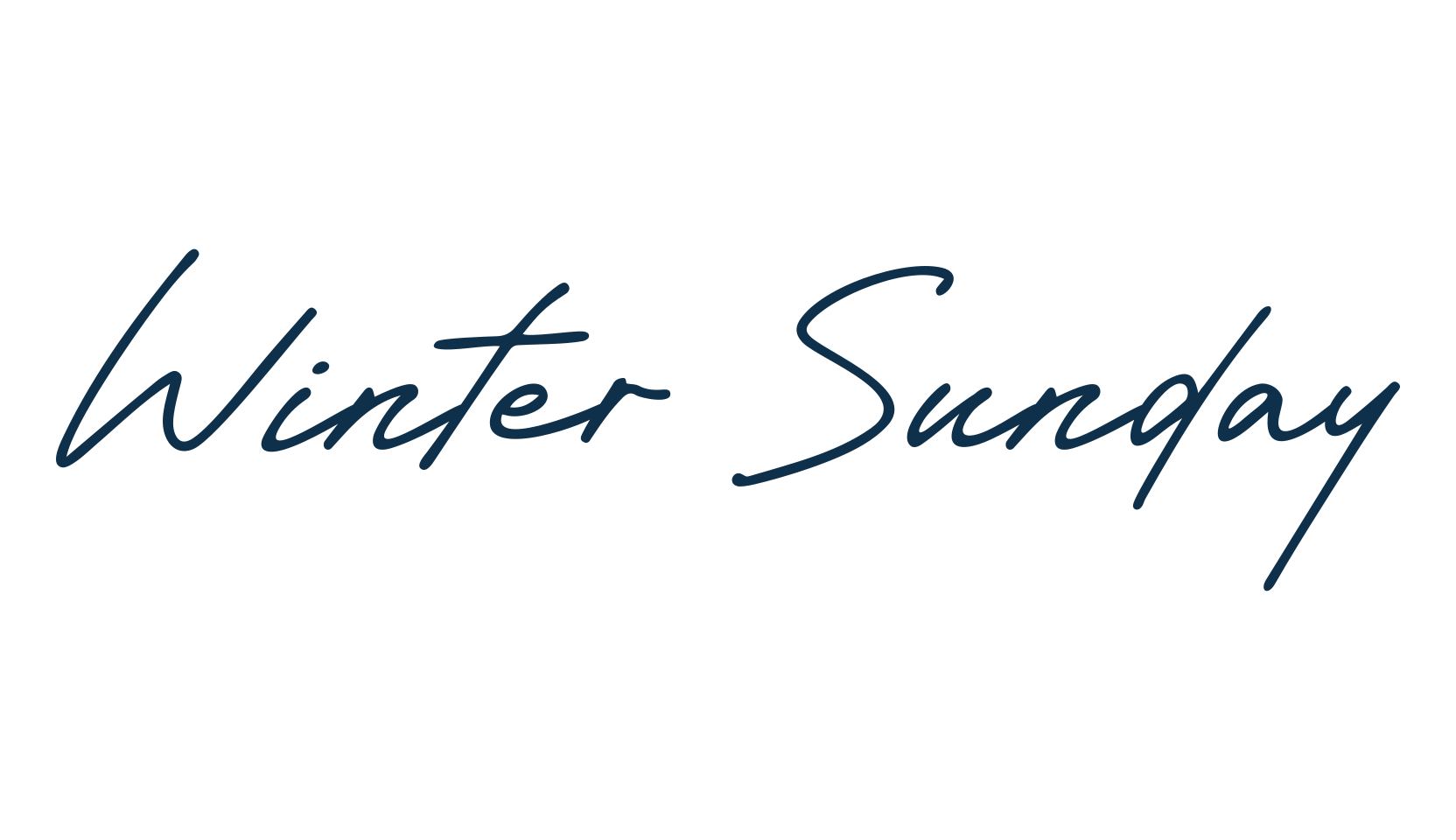 Winter Sunday (winter-sunday-4), handwriting font preview