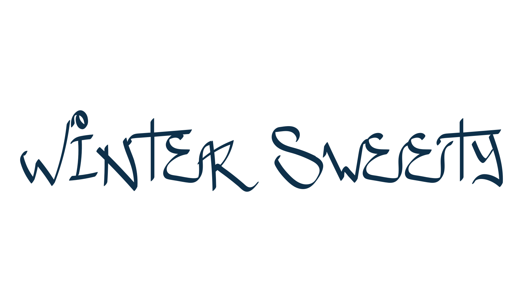 Winter Sweety, graffiti font preview