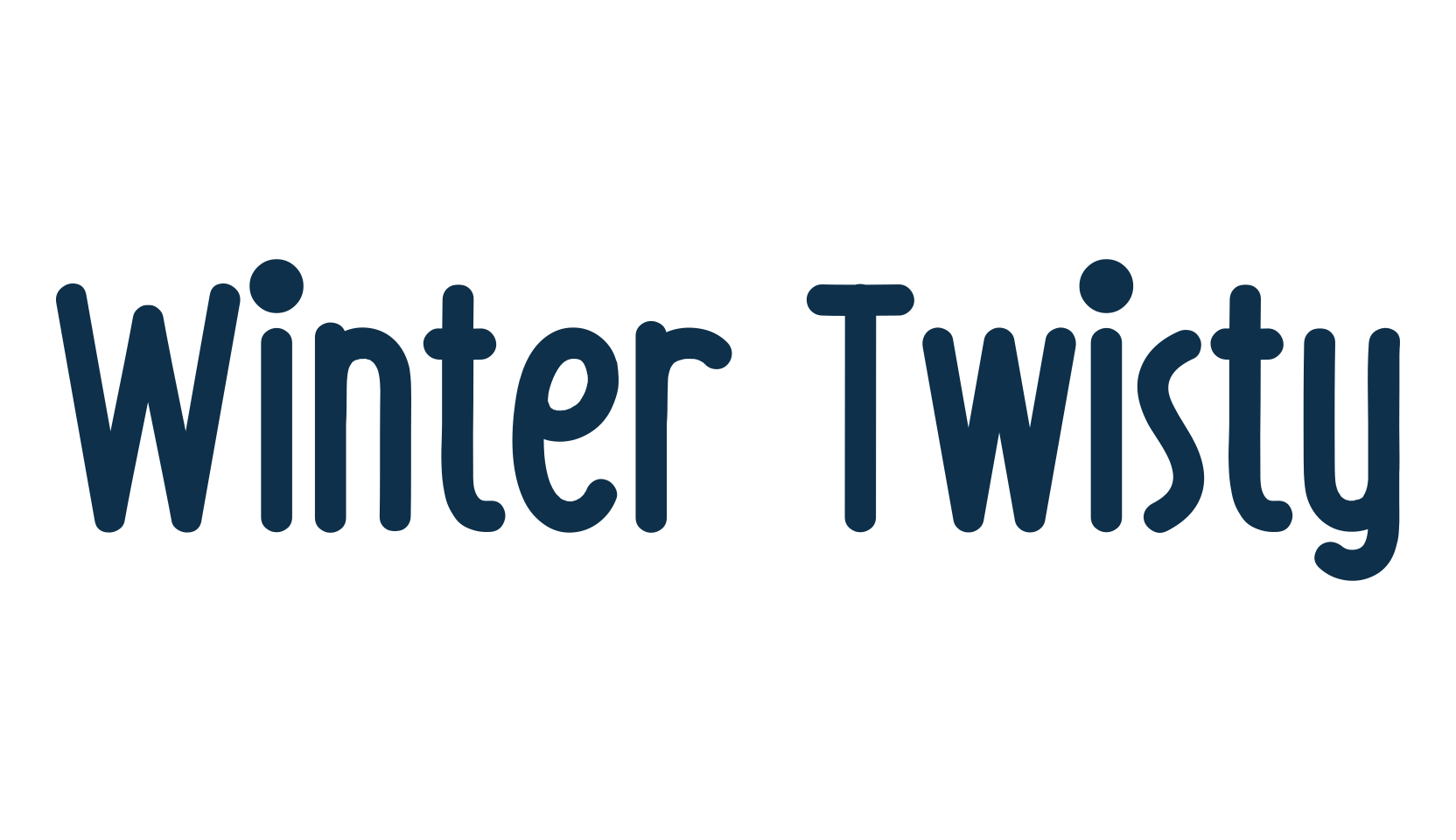 Winter Twisty, fancy various decorative font preview