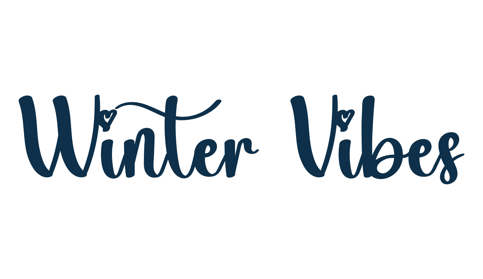 Winter Vibes, various font preview