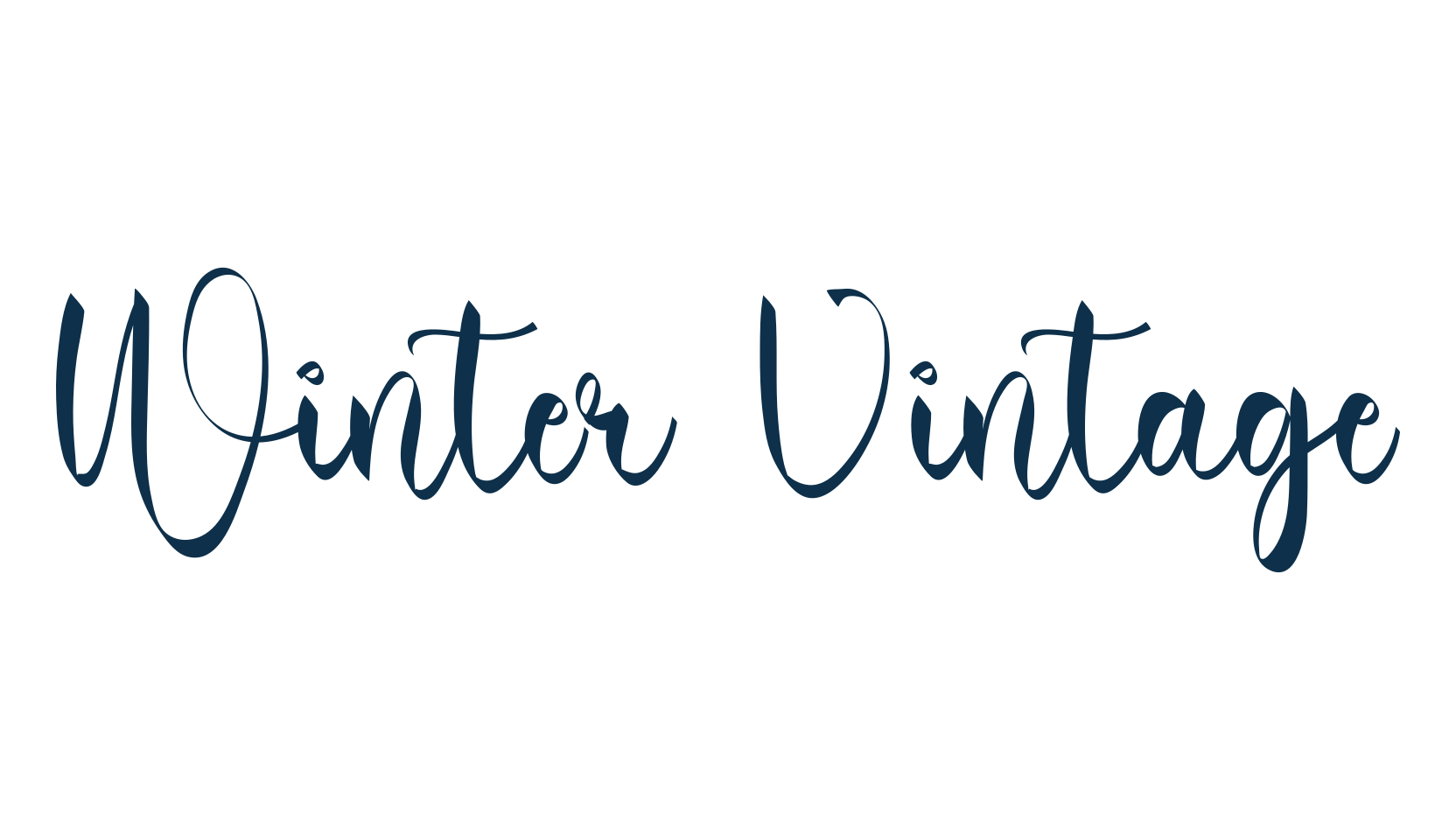 Winter Vintage, various font preview