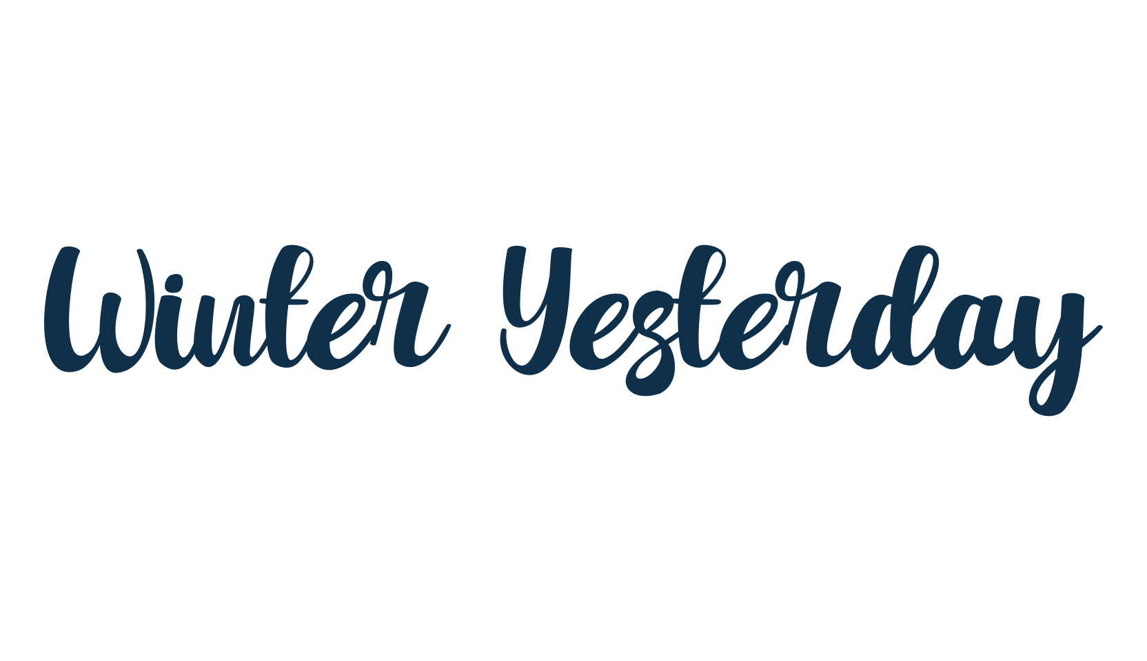 Winter Yesterday, display market font preview