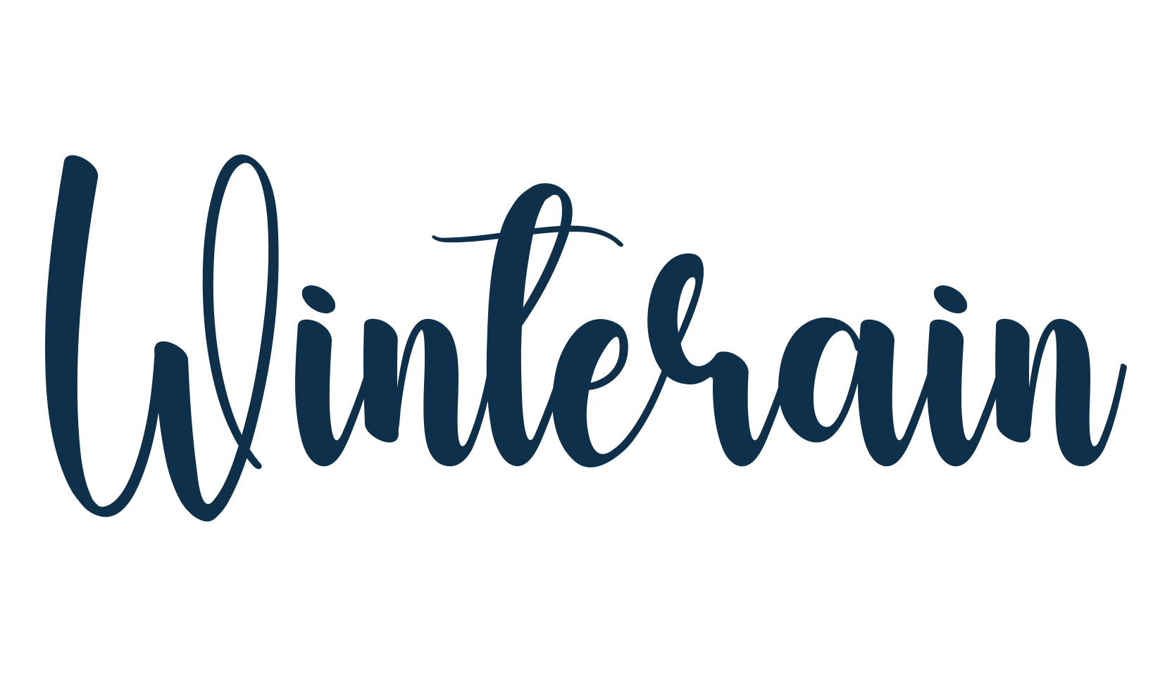Winterain, fancy various decorative script calligraphy font preview