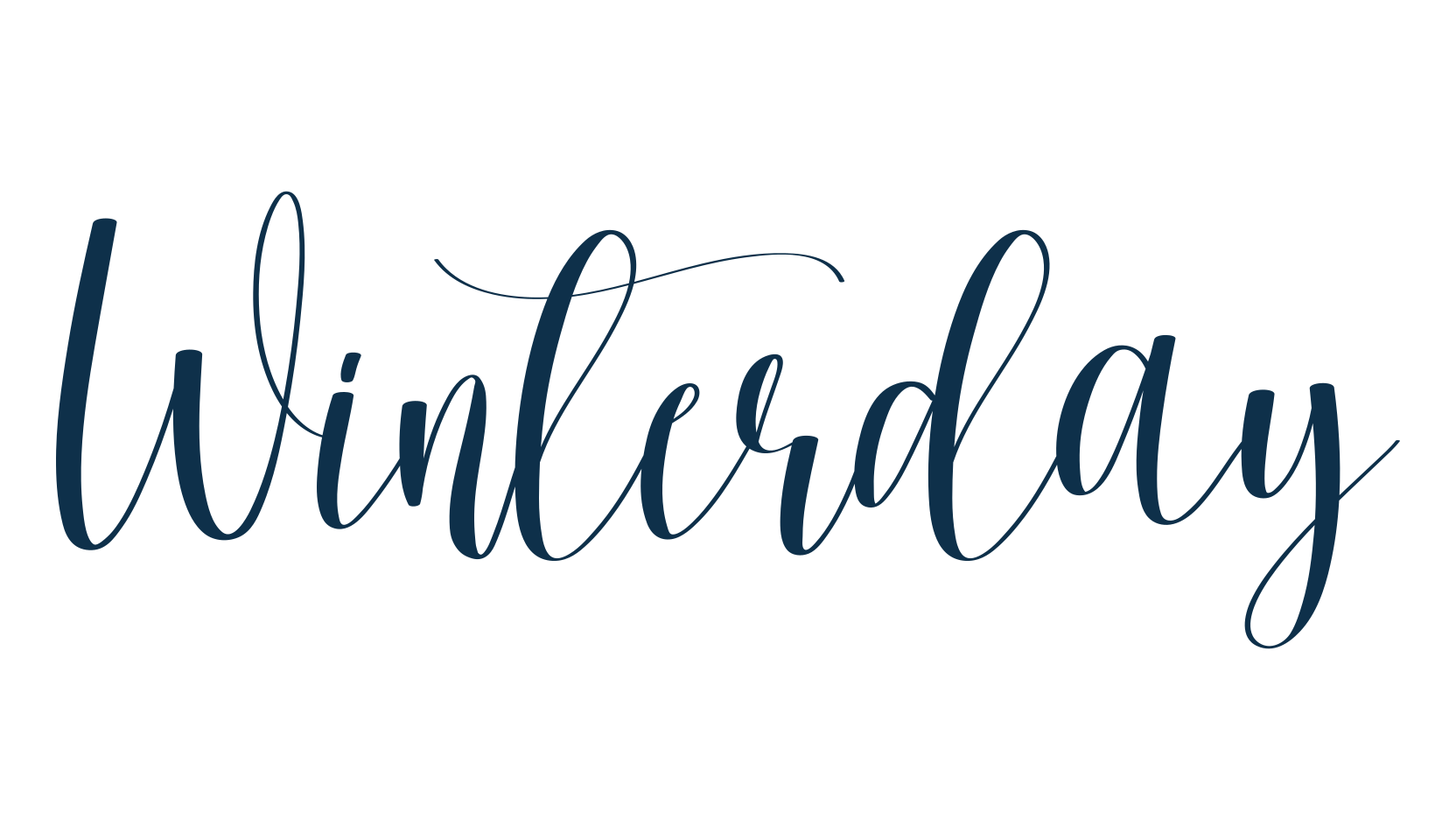 Winterday (winterday-2), calligraphy font preview