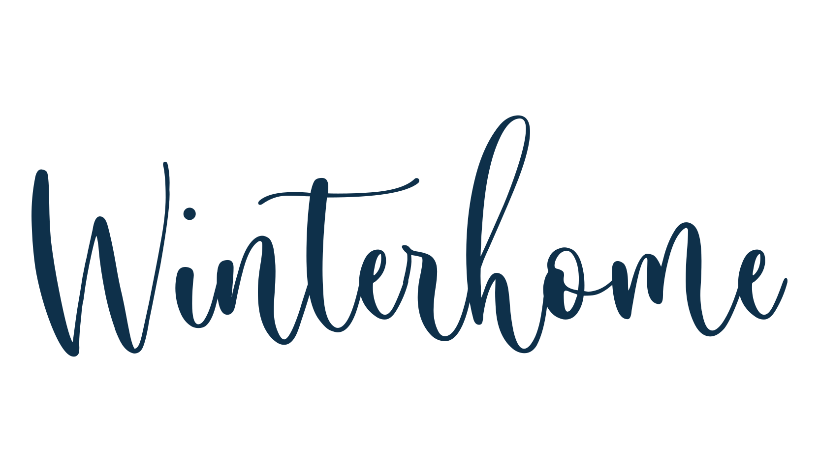 Winterhome, calligraphy font preview